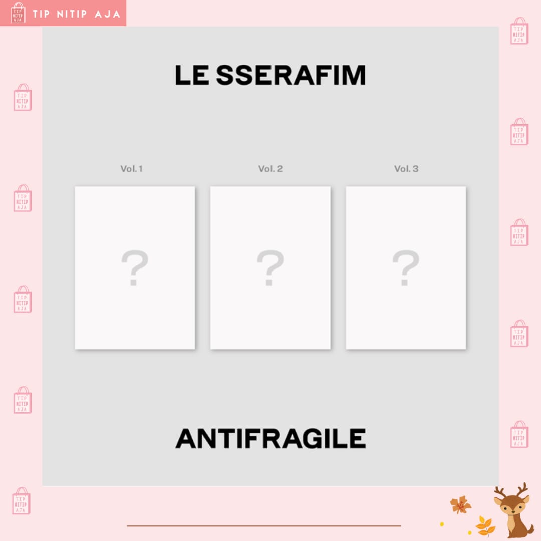 TipNitipAja's tweet photo. Open PO LE SSERAFIM - 2nd Mini Album [ANTIFRAGILE]
💕 Random Ver

Dp : Rp 100.000 / Album
Harga : Rp 280.000

✅EMS &amp; TAX
✅WEB ORDER
✅BISA CICILAN
✅PACKING
✅BENEFIT KTOWN
✅WEB KTOWN

Release 17 OKTOBER 2022 https://t.co/XBXCLk44zG