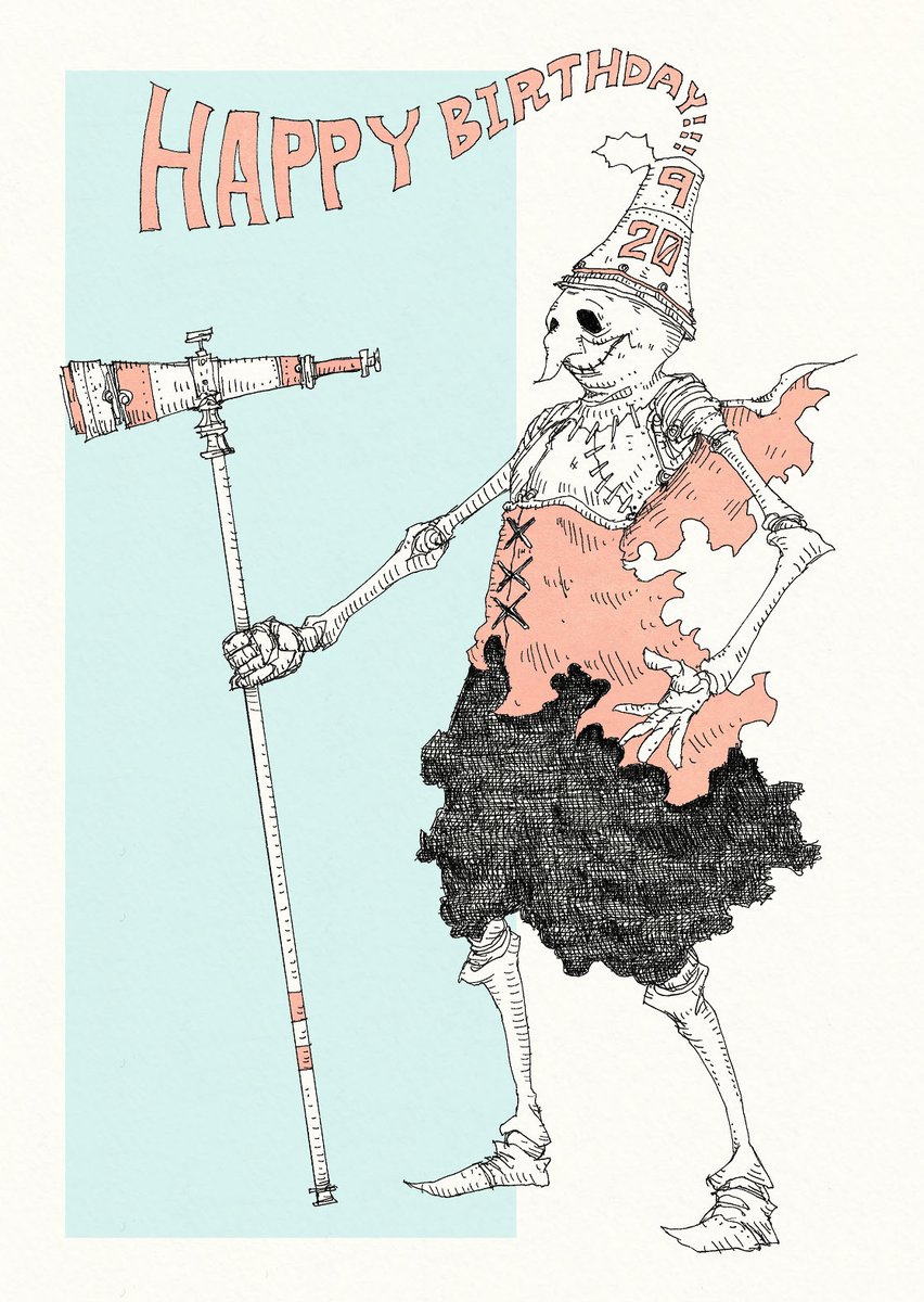 「毎日誰かの誕生日。9月20日生まれの方、お誕生日おめでとうございます。9/20生」|大志のイラスト