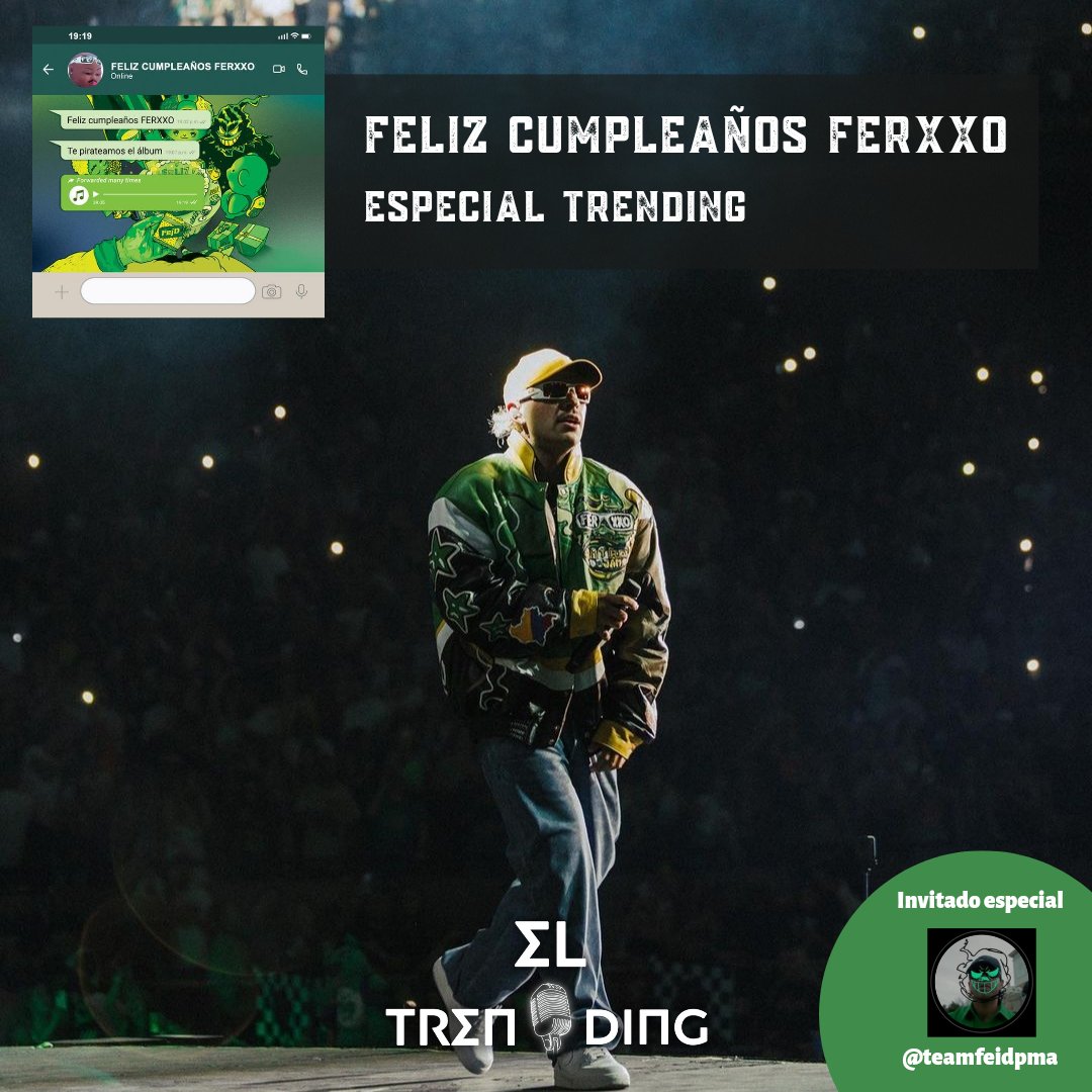 teamfeidpma's tweet photo. Fuimos invitadas en #ElTrending de @luifernandoarce como parte del especial dedicado a Feliz Cumpleaños Ferxxo de @ferxxo4 💚
https://t.co/TEdDbiwL9R https://t.co/4mGF6WLegW