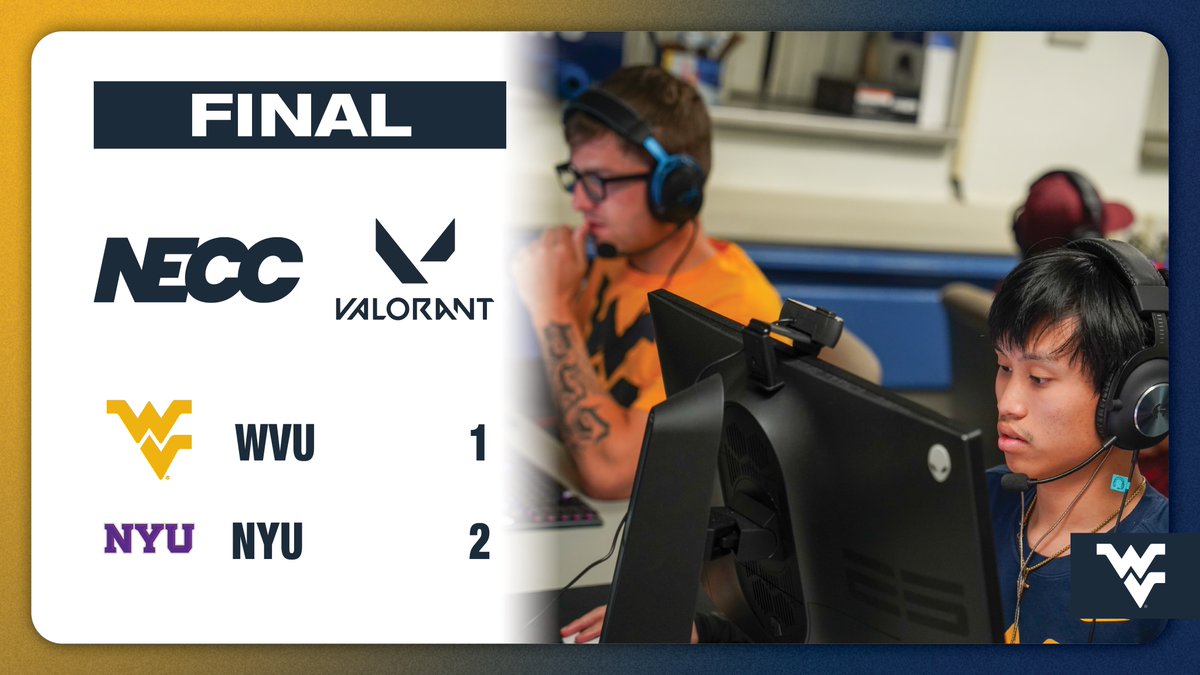 WVUEsports's tweet photo. Not the way we wanted to start, but we move on to the next one. GGs to NYU. https://t.co/pupn3Ag9fn