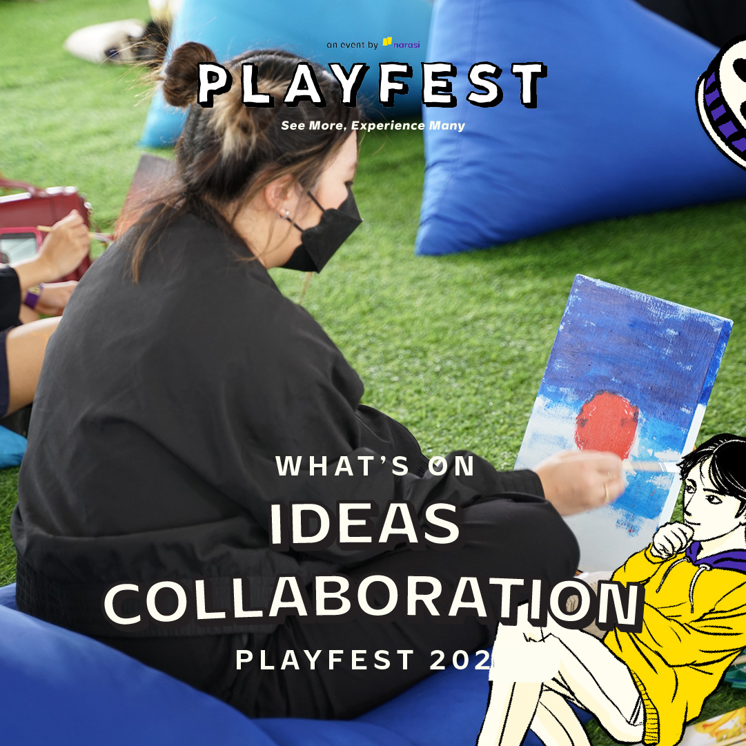 playfestnarasi's tweet image. Kak Hana Madness ngajak pengunjung untuk mengenal kesehatan mental dan mengutarakan perasaan kita lewat lukisan. Seru banget, deh. #Playfest2022 #ReactivateYourSense