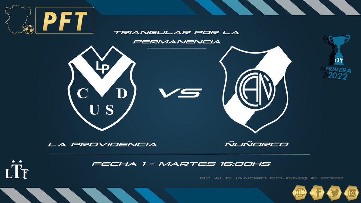 PFutbolTucuman's tweet photo. Este #Martes desde el estadio del club Almirante Brown 🏟 se enfrentarán #LaProvidencia vs @TigreTucumanoOf por la #Fecha1 del #TriangularPermanencia de la #PrimeraLTF ⚽️🏃‍♂️🏆

El que pierda jugará el próximo partido contra @clubaconquijaok 

#LigaTucumana
@LigaTucumana https://t.co/hiORbENQpP