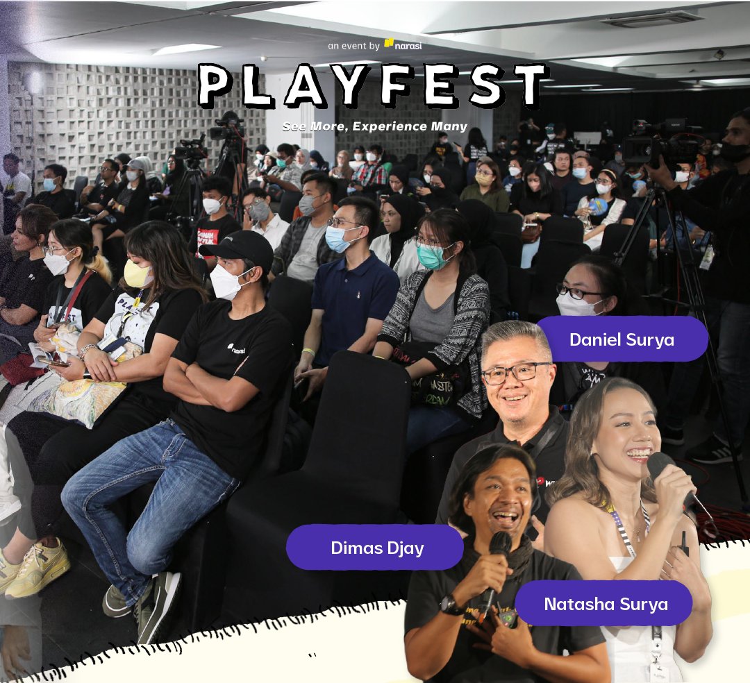 playfestnarasi's tweet image. Banyak banget insight menarik dari para speakers yang hadir di Creatalks. ✨

Sesi Creatalks dan Talk Show Session mana nih yang jadi favorit kamu? 😉 

#Playfest2022 #ReactivateYourSense