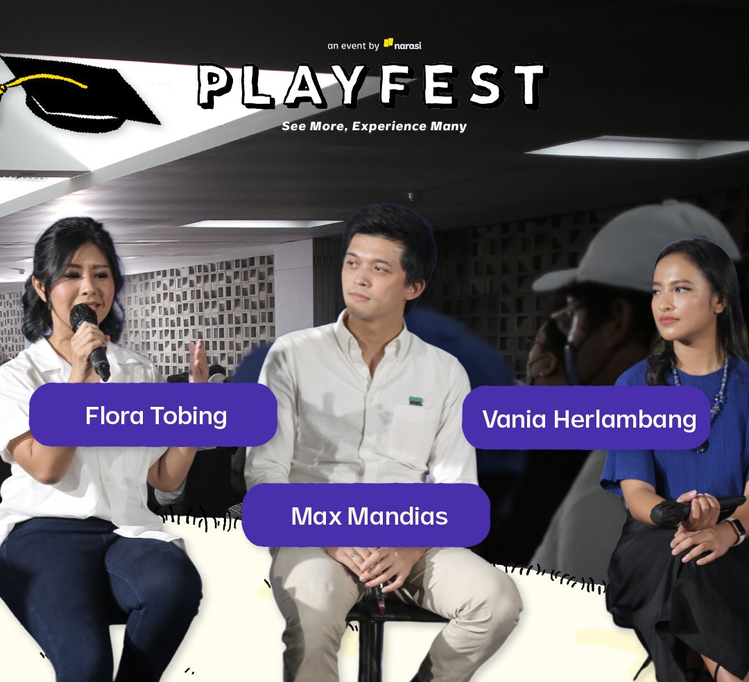 playfestnarasi's tweet image. Banyak banget insight menarik dari para speakers yang hadir di Creatalks. ✨

Sesi Creatalks dan Talk Show Session mana nih yang jadi favorit kamu? 😉 

#Playfest2022 #ReactivateYourSense