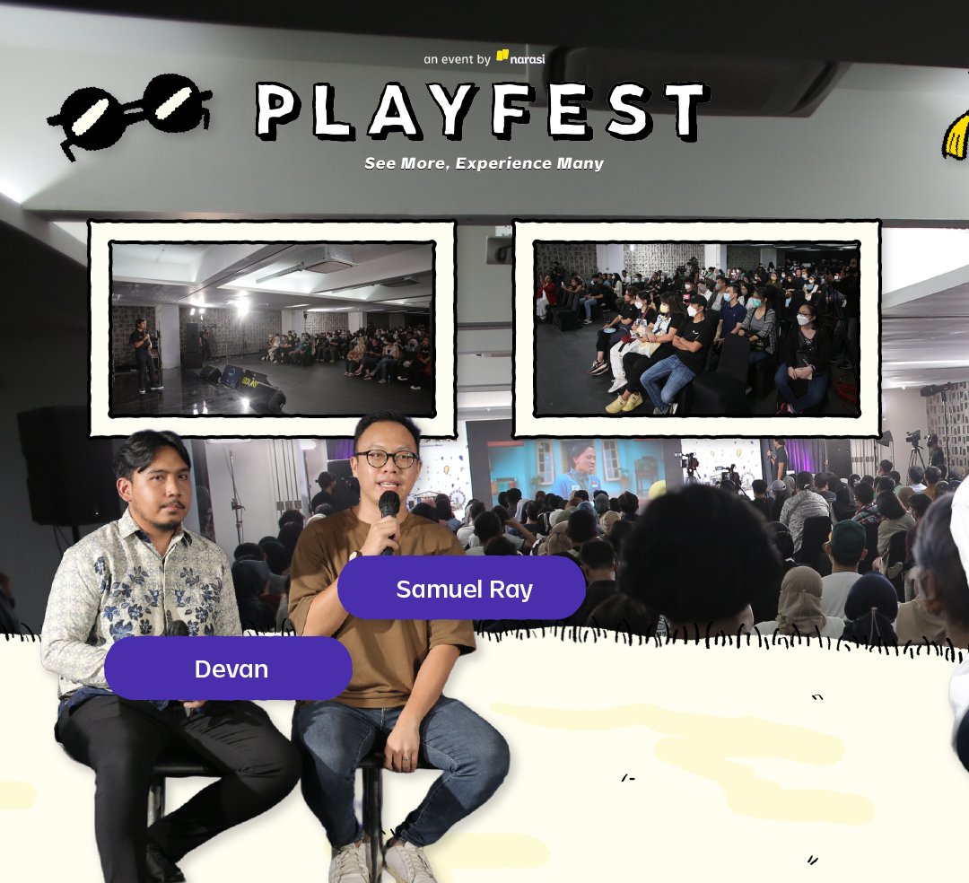 playfestnarasi's tweet image. Banyak banget insight menarik dari para speakers yang hadir di Creatalks. ✨

Sesi Creatalks dan Talk Show Session mana nih yang jadi favorit kamu? 😉 

#Playfest2022 #ReactivateYourSense