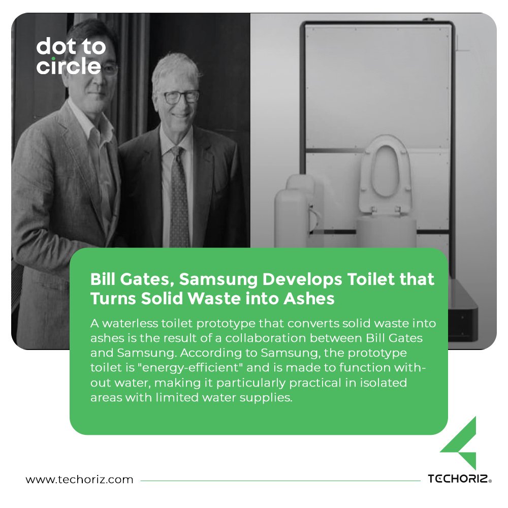 DottoCircle1's tweet photo. A waterless toilet prototype that converts solid waste into ashes is the result of a collaboration between Bill Gates and Samsung. https://t.co/tDpMaWch5X