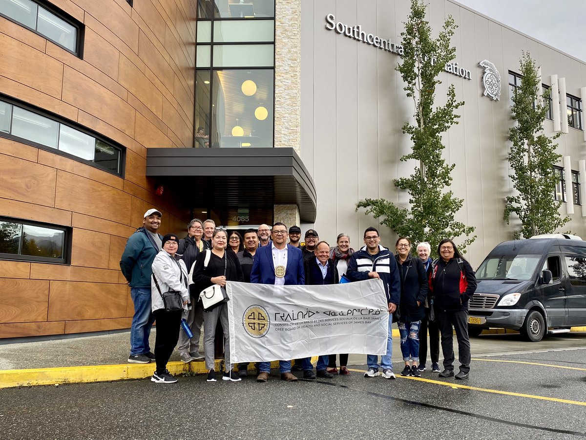 It’s the end of day one of our Board of Directors’ 5-day site visit to <a href="/SCFNuka/">SCF Nuka System</a> in Anchorage; a day of learning and exchange. We have a lot in common as Indigenous-governed health &amp; wellness providers serving our northern/remote communities. #indigenoushealth #miyupimâtisîun