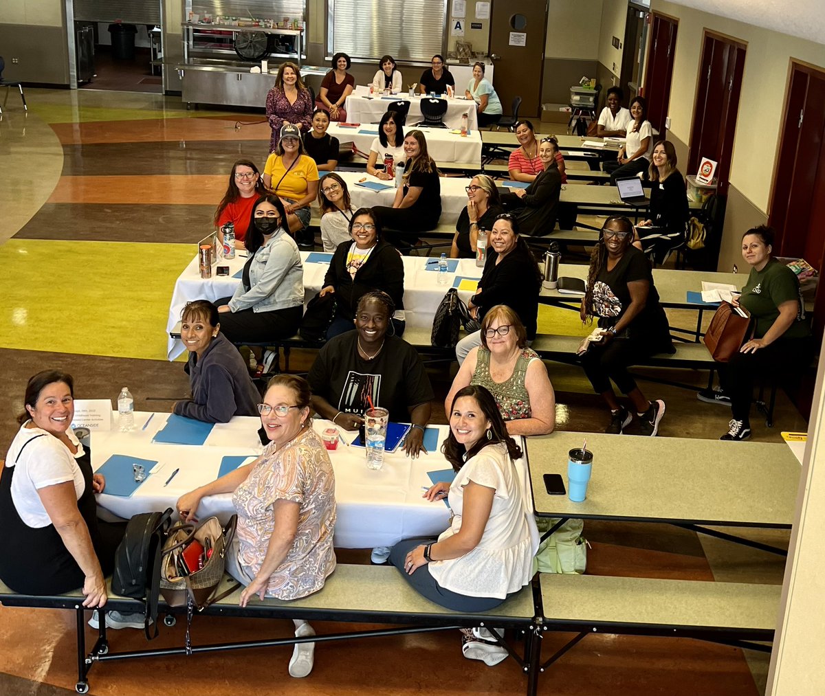 AmeretR's tweet photo. @OsideUSD Early Childhood PK/TK team dives into Play-Based Learning, SEL and Music n Movement with our BASE partners @pqroadrunner @coriesslali @mccden https://t.co/x3kISs9GJU