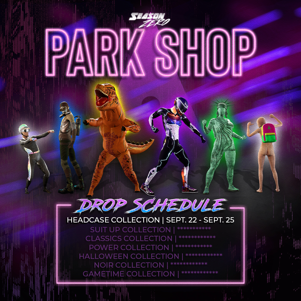 Get ready to express yourself…

The Park Shop is opening Sept. 22nd with the first of 7 unique LIMITED collections.

Mark your calendars #NoodFam
This is going to be fun 🦖🗽🔶
