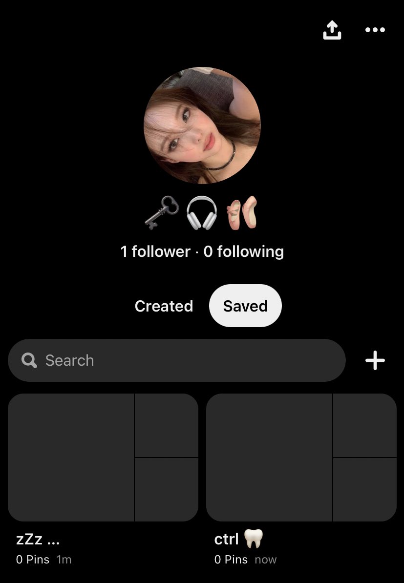 made a new pinterest to make as my ed pinterest, i like the layout🤞🏼
