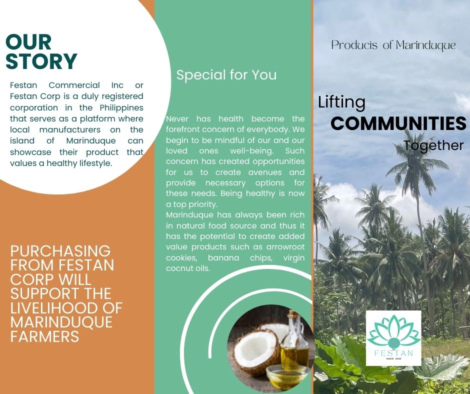 festancorp's tweet photo. Festan Commercial Inc or Festan Corp is a duly registered corporation in the Philippines that serves as a platform where #localmanufacturers on the island of ##Mrinduque can showcase their product that values a healthy lifestyle.
CONNECT WITH US On
💟FB: https://t.co/9e9ccmort2 https://t.co/Cn42s9jCRU