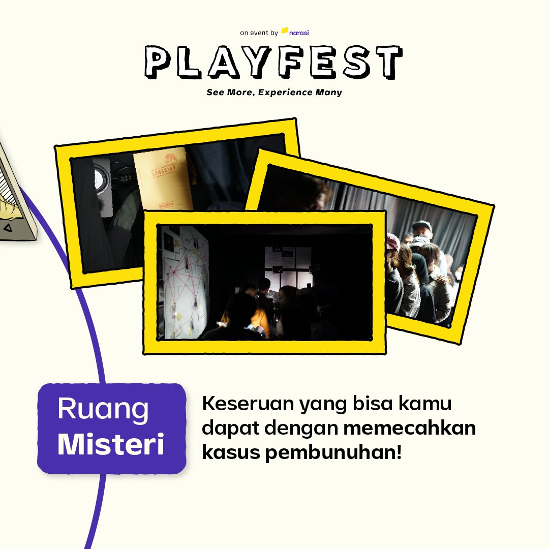 playfestnarasi's tweet image. Let’s take a look at the fun we had at Ideas Collaboration! 🤩

Ada Ruang Tenang, Ruang Rasa, Virtual Scenography, dan Ruang Misteri yang mengisi keseruan di Playfest kemarin.

Experience di ruang mana nih yang paling seru? 😋 | Playfest

#Playfest2022 #ReactivateYourSense