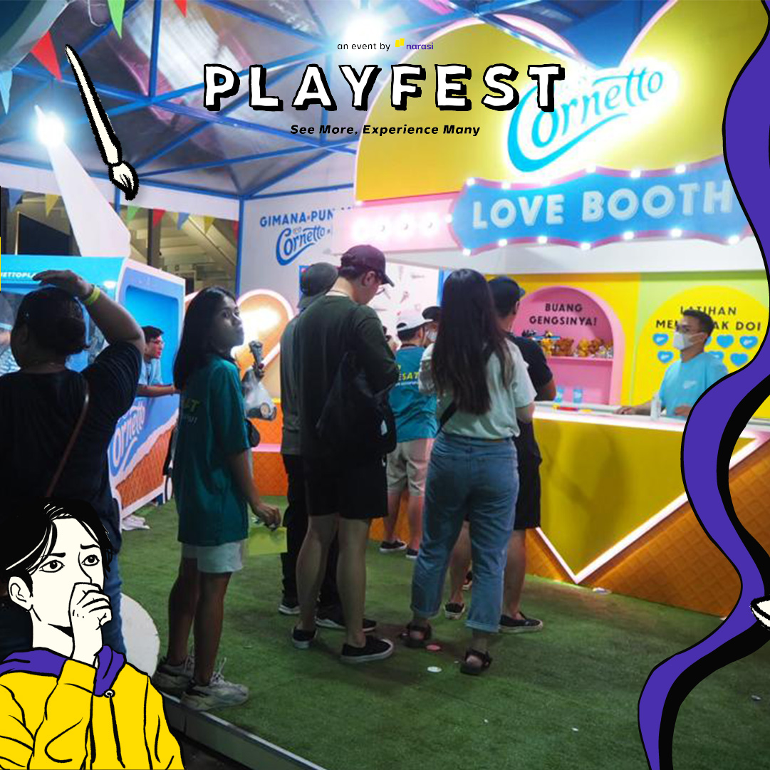 playfestnarasi's tweet image. Banyak booth menarik yang hadir di Playfest dengan berbagai instalasi menarik dan juga seru-seru. 🤩

Kamu udah kunjungi booth yang mana aja nih di Playfest? Seru, kan? | Playfest

#Playfest2022 #ReactivateYourSense