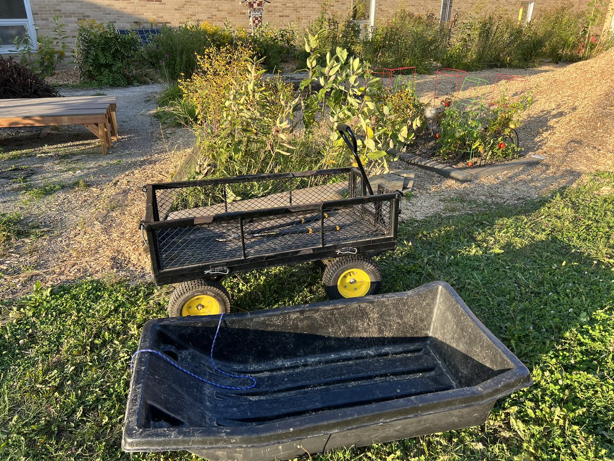 Dlanderspulaski's tweet photo. @OutdoorEdColl @littlephz @schnekser Wagons, wheelbarrows and don’t forget those sleds for 4+ snow months of the year! https://t.co/1TgDRqcQ3r