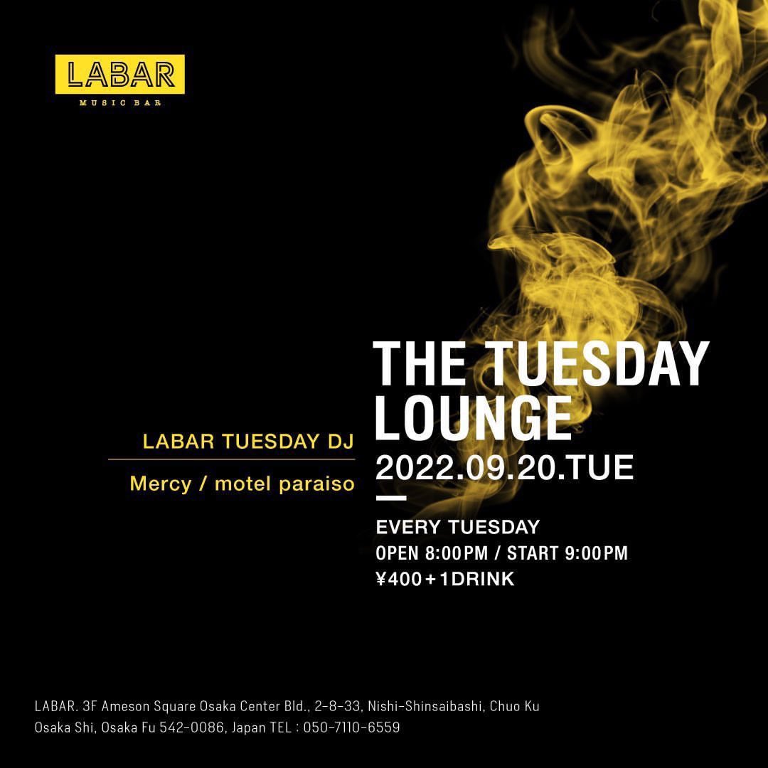 0120nomercy's tweet image. 本日！

21:00 mercy
21:45 motel paraiso
23:15 mercy
24:00 close

という感じで回します。
火曜日ですが是非呑みに来てくださいね😊
#アメ村　#labar