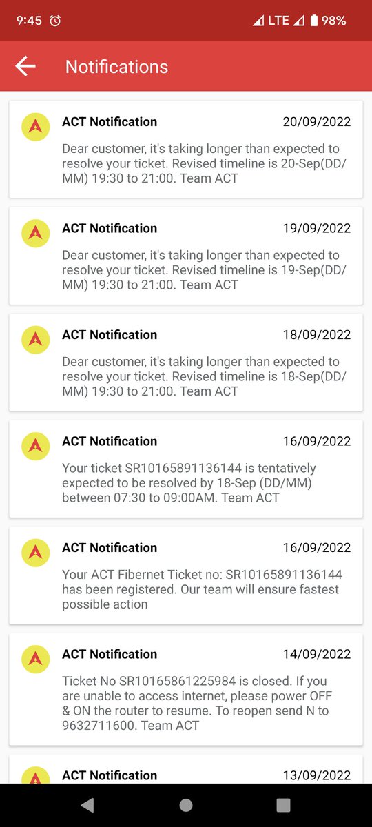 PriyanInder's tweet photo. @ACTFibernet It's been 3 days since my Internet stopped working, this is ridiculous customer service. https://t.co/rsyhOtbD9e