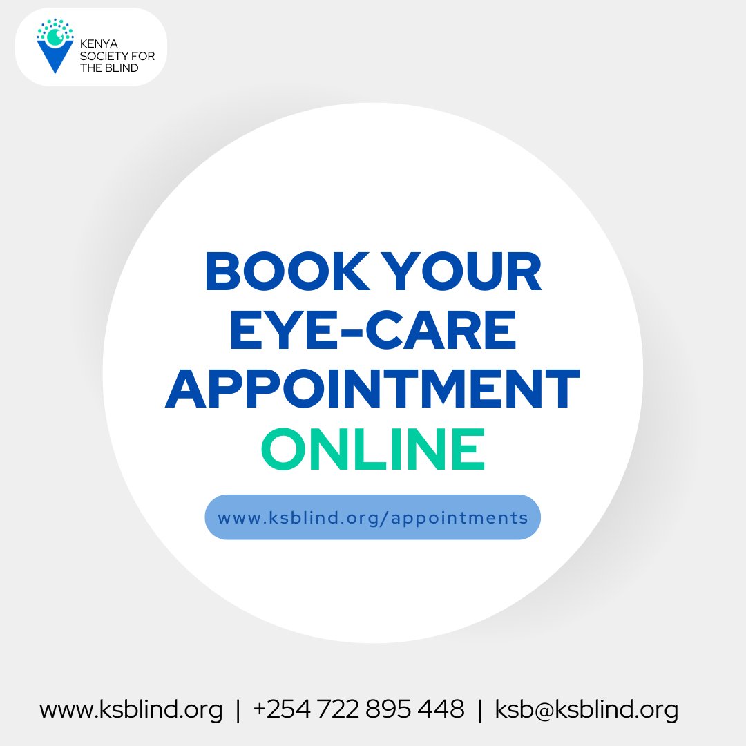 teamksblind's tweet photo. You can book your eye care appointment online.
Visit our website https://t.co/FSHvGGMQLN to access our eye care services.
#eyecare #eyeservices #KSB #KSBCARES #pwvi #VisuallyImpaired https://t.co/S4DiZkbPUP
