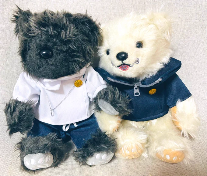 届いた〜うちのゆたベア毛の流れが強固すぎて目が見えない…… 