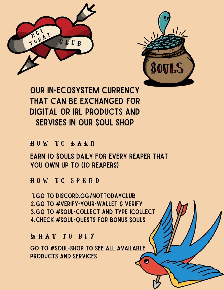 NotTodayClub's tweet image. 💀$oul Guide💀

🌴Discord.gg/NotTodayClub🌴