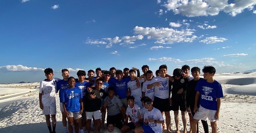LovingtonSoccer's tweet photo. Thank you to our superintendent Mrs Q, principal Mr Williams, athletic director Robert Arreola and administration for allowing us to close out a weekend of ⚽️ with a trip to White Sands!  It was a blast!! https://t.co/CixyucRH5q