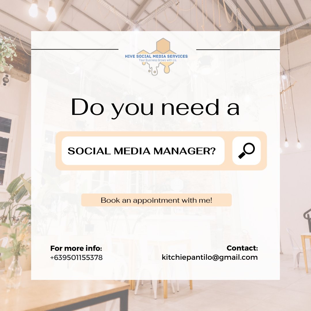 MayKitchie's tweet photo. Hiring a social media manager will make certain that you post relevant, timely and engaging content on a regular basis. 👌🤗

#socialmediamanagament #digitalmarketing #freelancing #socialmediamanager #socialmediatips #socialmediamarketingstrategist #socialmediagoals https://t.co/XW82ZD2dPZ