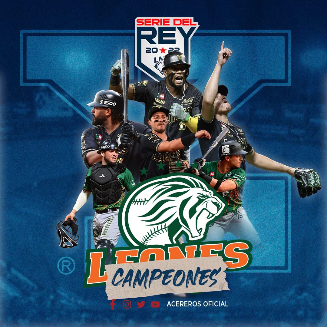 AcererosOficial's tweet photo. ¡Honor a quién honor merece! 🦁

Felicidades, @leonesdeyucatan , orgullosos y dignos Campeones de la @LigaMexBeis. 🏆🇲🇽⚾

Hoy en Mérida no se duerme,  enhorabuena, CAMPEONES. 👏🏼 https://t.co/4vmOlc7b5O