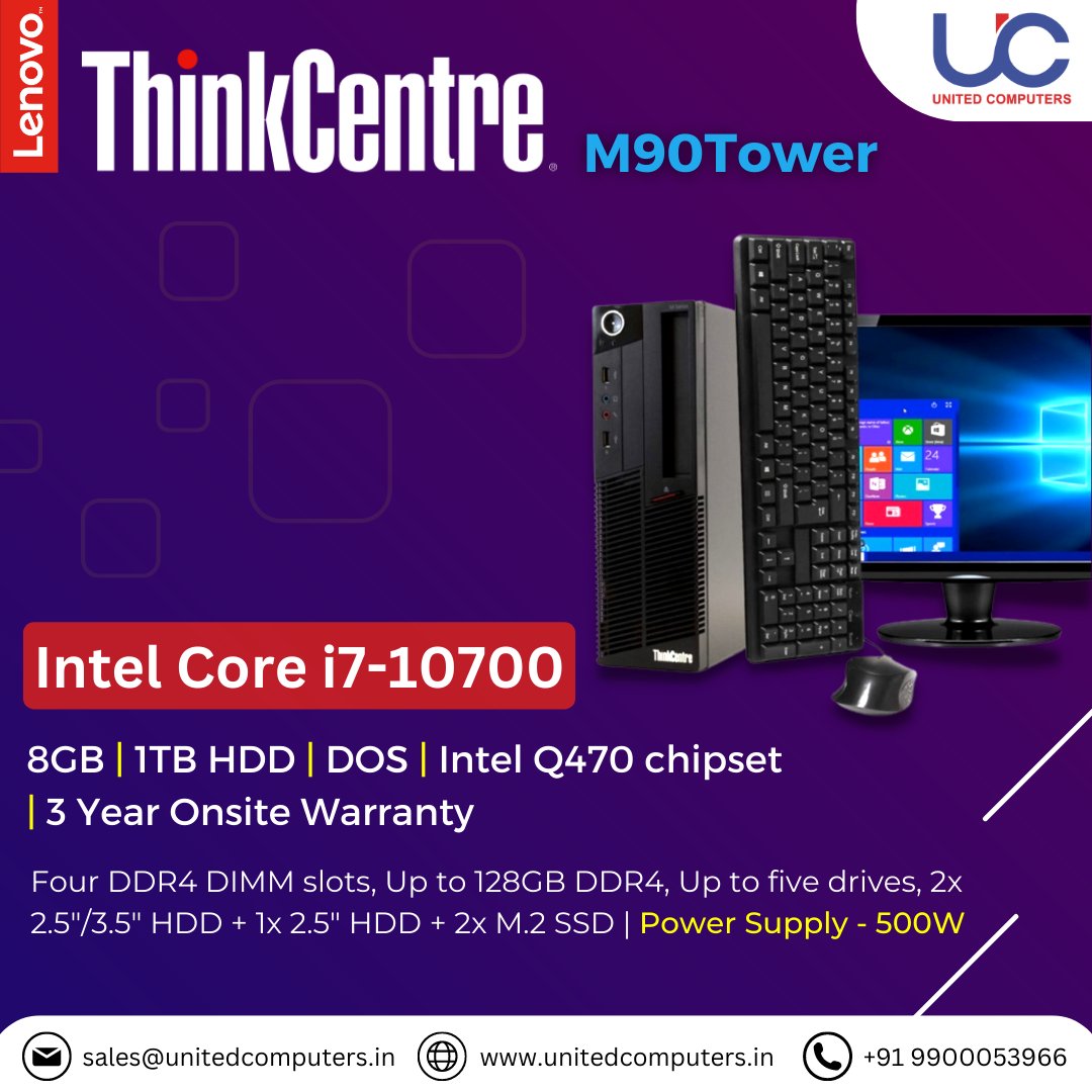 ucomputers_'s tweet photo. Get Lenovo ThinkCentre M90Tower for your Business Today!! 🔼
Contact us for IT Products &amp; Services👇
📧 sales@unitedcomputers.in
📞 +91 9900053966

#LenovoM90Tower #ThinkCentre #Lenovo #Inteli7 #i7 #Servers #Serversforyourbusiness #BestServers #Yourbusinessneeds #Bengaluru https://t.co/bXuLUO9Llq