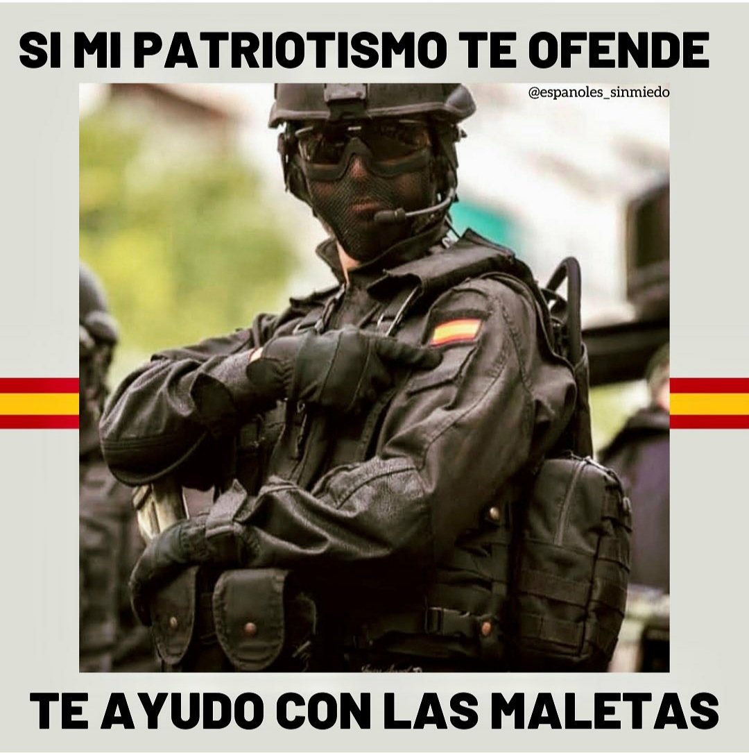 Buenos días a todos los españoles de bien. 
🇪🇦🇪🇦🇪🇦🇪🇦🇪🇦