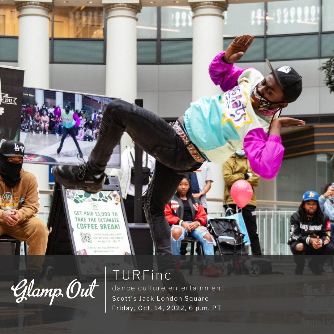 OutdoorAfro's tweet photo. It's about to go down in Oaktown! Get ready for some pretty impressive dance moves from @TURFinc during Glamp Out 2022. Registration opens soon, but lock in your spot by sponsoring here: https://t.co/kChjeLKqzZ

#OutdoorAfro #GlampOut2022 #Homecoming #fundraiser #TURFinc https://t.co/l4ukfbxZ8I