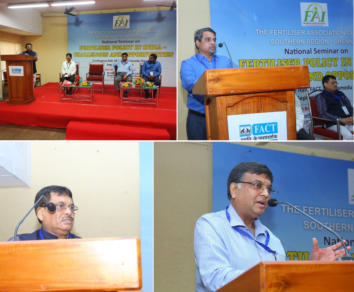 fact_kochi's tweet photo. FAI Southern Region organized a National Seminar on ‘Fertilizer policy in India – Challenges &amp; Opportunities’, at FACT Ambalamedu House, on 15-09-2022.

@FertMin_India @mansukhmandviya @bhagwantkhuba @AmritMahotsav https://t.co/KFkSiJpQzn