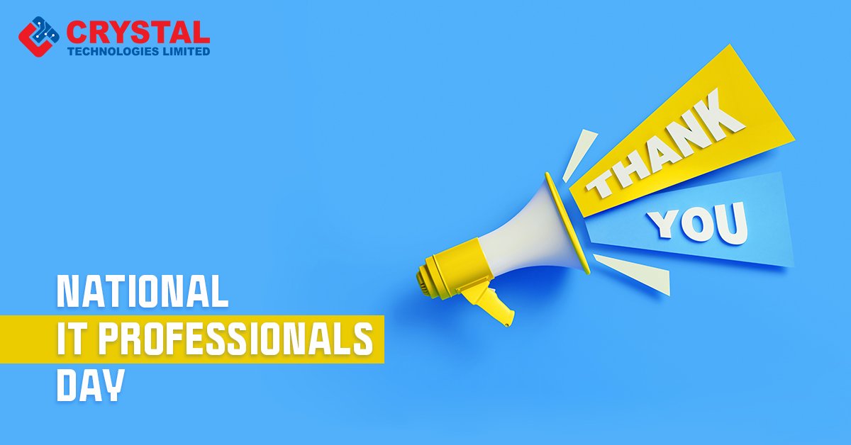 CrystalTechKe's tweet photo. On National IT Professionals Day, letโs give a big round of applause to those who are trying to make the world better through IT and keep businesses safe from the bad guys.
Thank you for your hard work and dedication.
#crystaltech #hacking #techtuesday https://t.co/ZpDZnnmS5b