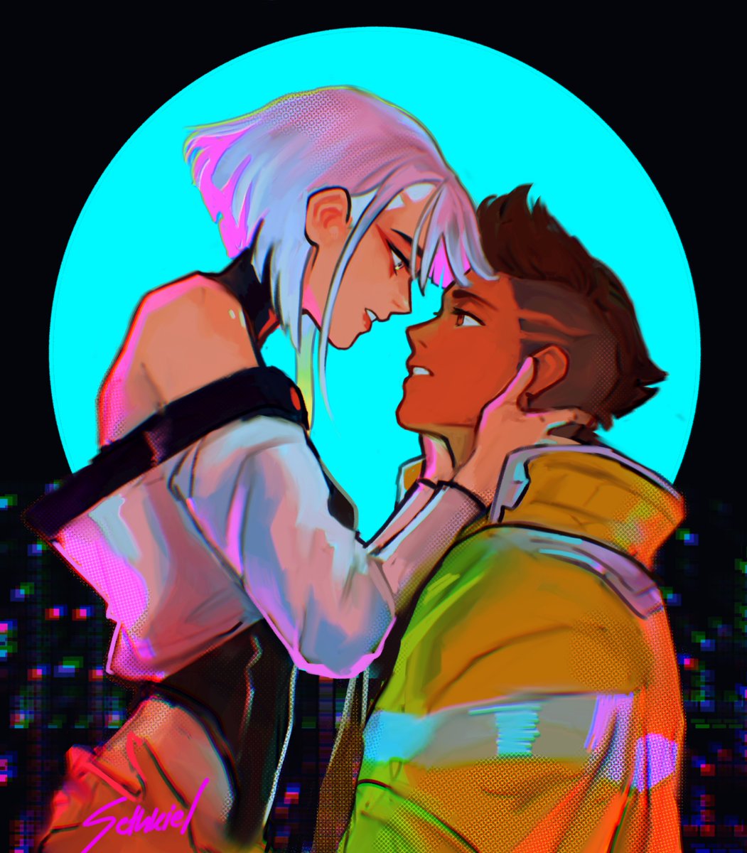 sethkiell's tweet photo. Star-crossed Lovers 🌕
 #edgerunners #cyberpunk #CyberpunkEdgerunners https://t.co/KvzMM5tvhy