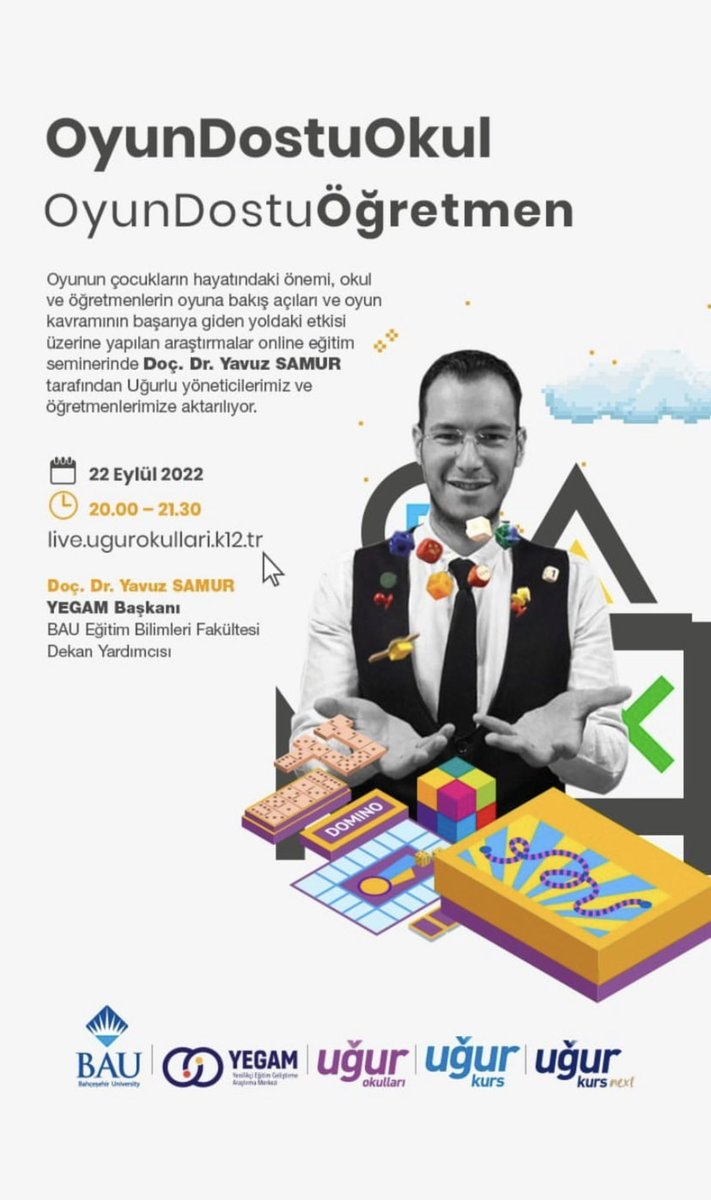 Oyun Dostu Okullarımızı <a href="/YavuzSamur/">Yavuz Samur</a> Hocamızla Buluşturuyoruz…

<a href="/UgurOkullari/">Uğur Okulları</a> <a href="/KursUgur/">Uğur Kurs</a> <a href="/UgurKursNext/">Uğur Kurs Next</a>