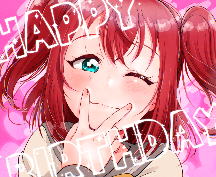 黒澤ルビィ 「ルビィちゃんおめでとう～!! #黒澤ルビィ生誕祭2022 #黒澤ルビィ誕生祭20」|ゆずチーズ🍰のイラスト