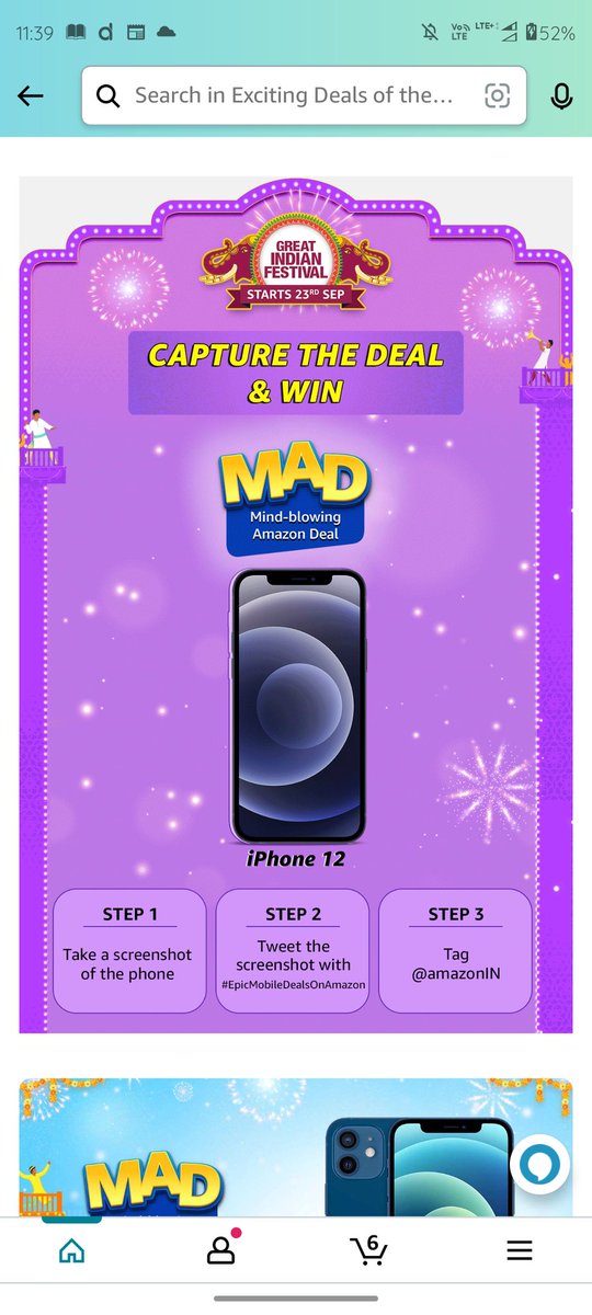 Wow, can't wait for it, amazing Sale 😲😀.............
#EpicMobileDealsOnAmazon 
#EpicMobileDealOnAmazon
<a href="/amazonIN/">Amazon India</a> 
<a href="/amazon/">Amazon</a> 
<a href="/amazon/">Amazon</a> 
<a href="/Amazonindia22/">Amazon Offer India</a>