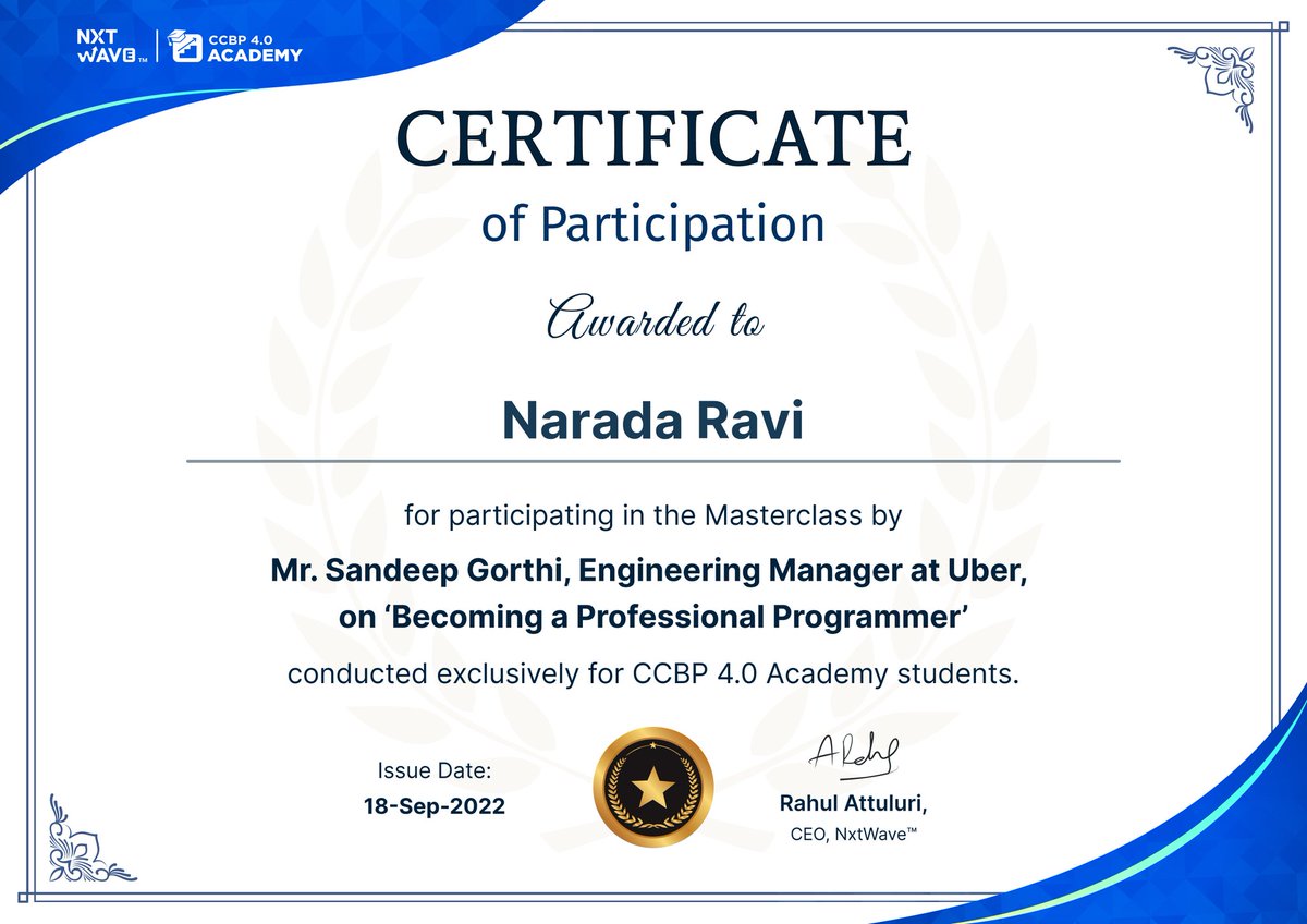 RaviNarada's tweet photo. VeryHappy to be a component in this phase. Found out plenty of things from Mr.Sandeep Gorthi,engeeneering manager at Uber.Thanks nxtwave for engaging in this podcast.
#nxtwave #rahulattuluri 
#ccbp #learning #consistency 
#Coding #HTML5 #CSS3 
#podcast #hastag https://t.co/JNcN0EWlh1