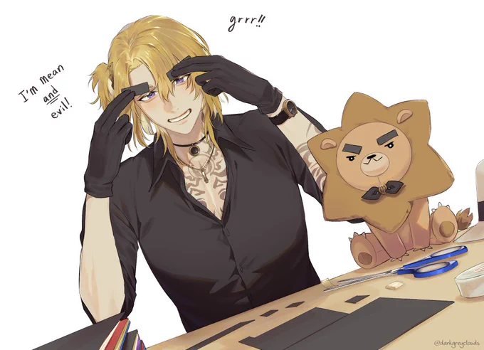 being mean and evil #drawluca 