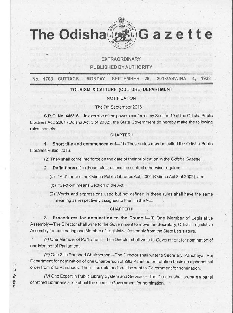 bishi_tusar's tweet photo. #Guidelines_for_PanchayatLibraryAndInfotainmentCentre_2018 &
#OdishaPublicLibraryRules_2016 are seems like rules for showcase.
When these will implement?
When these Public Libraries i.e. #PanchayatLibrary #BlockLibrary #SubdivisionalLibrary #DistrictLibrary will be established? https://t.co/T0LmVzkP0U