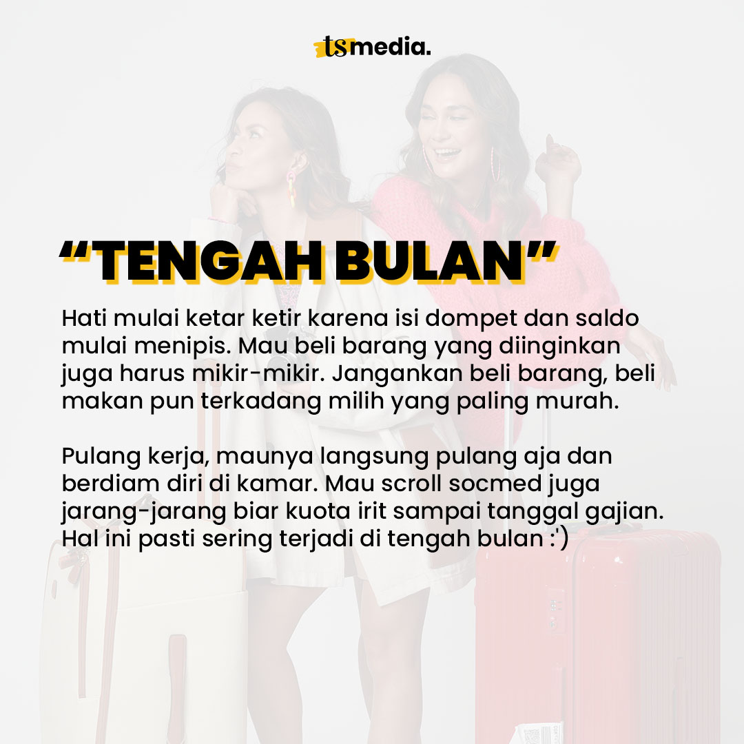 TSMedia_id's tweet photo. Gimana? Tengah bulan udah mulai ketar ketir kah karena isi dompet dan saldo mulai menipis? Hihihi 😁

Sabar, sebentar lagi gajian kok 😅

#TSMedia #TSTemanSetia #TSMeme #TSTrivia #Meme #Trivia https://t.co/Ko5YBousxy
