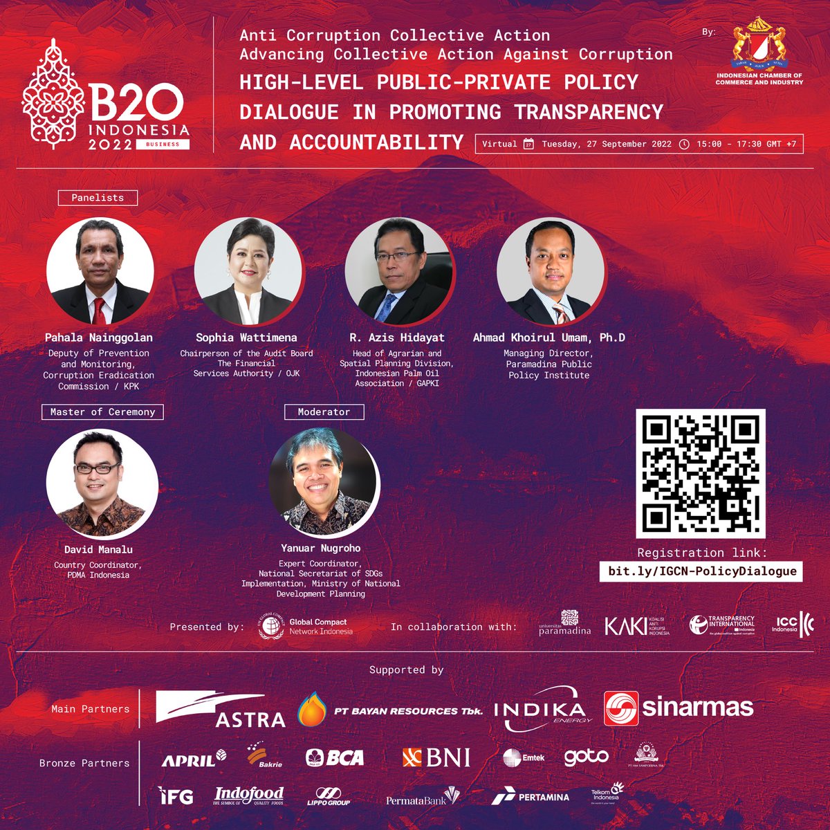 REGISTER NOW for IGCN B20 Side Event - “High Level Public-Private Policy Dialogue in Promoting Transparency and Accountability”