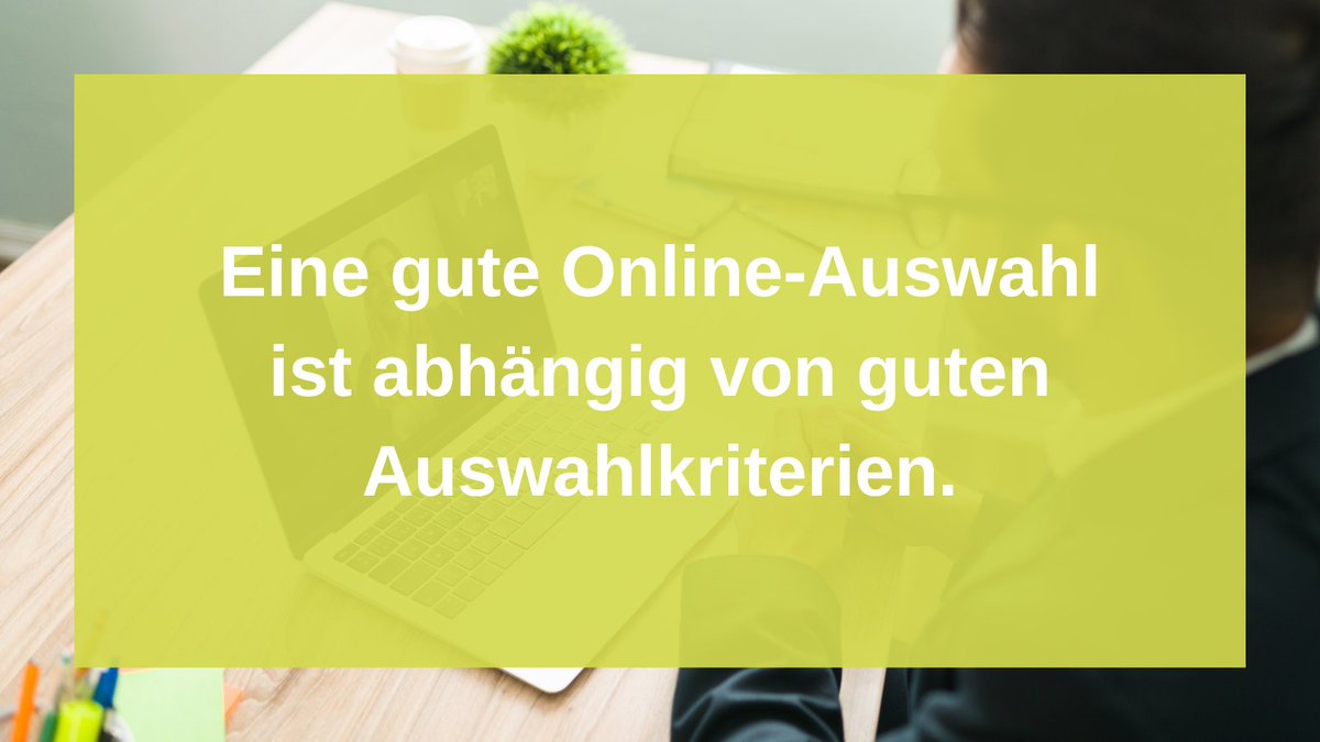 Online-Auswahlverfahren muss man gut vorbereiten. Ein Gütekriterium ist die Validität.
Mit der überlegt man, was gemessen werden soll und wählt dann Auswahlkriterien aus.

Welche zwei Gütekriterien es außerdem gibt, können Sie im neuen Beitrag nachlesen:
intercommotion.de/2022/09/13/azu…
