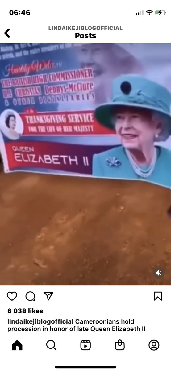 BrendaLukong's tweet photo. The way Cameroon 🇨🇲 is trending on top instagram bloggers pages for the #queensfuneral 🥹. I wish it could be same for the #AnglophoneCrisis. 🥹🥹🥹

#EndAnglophoneCrisis #EndHumanSuffering. We are tire of living in fear. Silence the guns of violence now🥹🥹🥹🥹🥹 https://t.co/wYLU0E4drE
