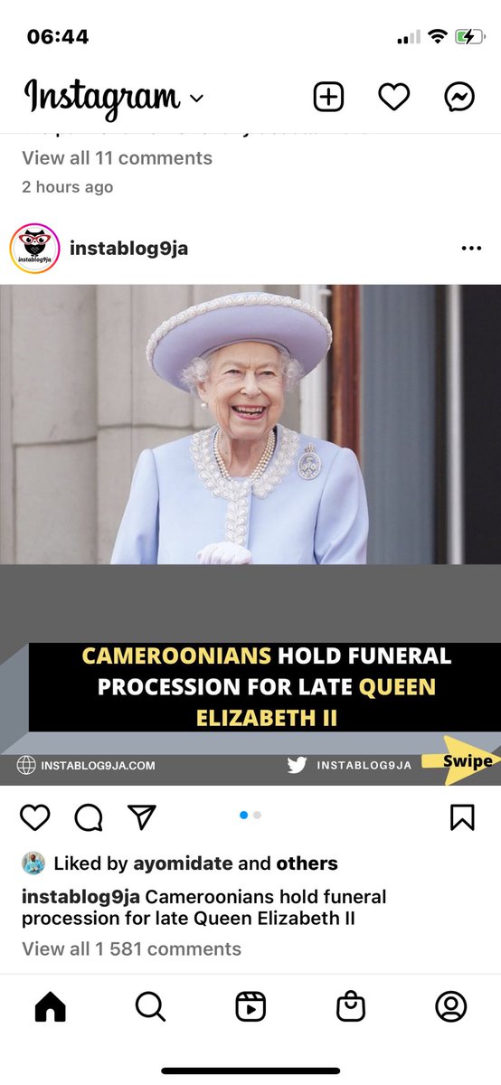 BrendaLukong's tweet photo. The way Cameroon 🇨🇲 is trending on top instagram bloggers pages for the #queensfuneral 🥹. I wish it could be same for the #AnglophoneCrisis. 🥹🥹🥹

#EndAnglophoneCrisis #EndHumanSuffering. We are tire of living in fear. Silence the guns of violence now🥹🥹🥹🥹🥹 https://t.co/wYLU0E4drE