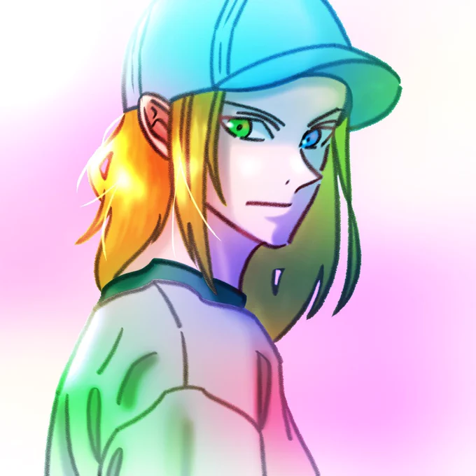 お気に入り再掲。明日は久々に描く時間作れるかも?#illustration #絵描きさんと繫がりたい #うちのこ #オリキャラ #アイコン依頼 #有償依頼 