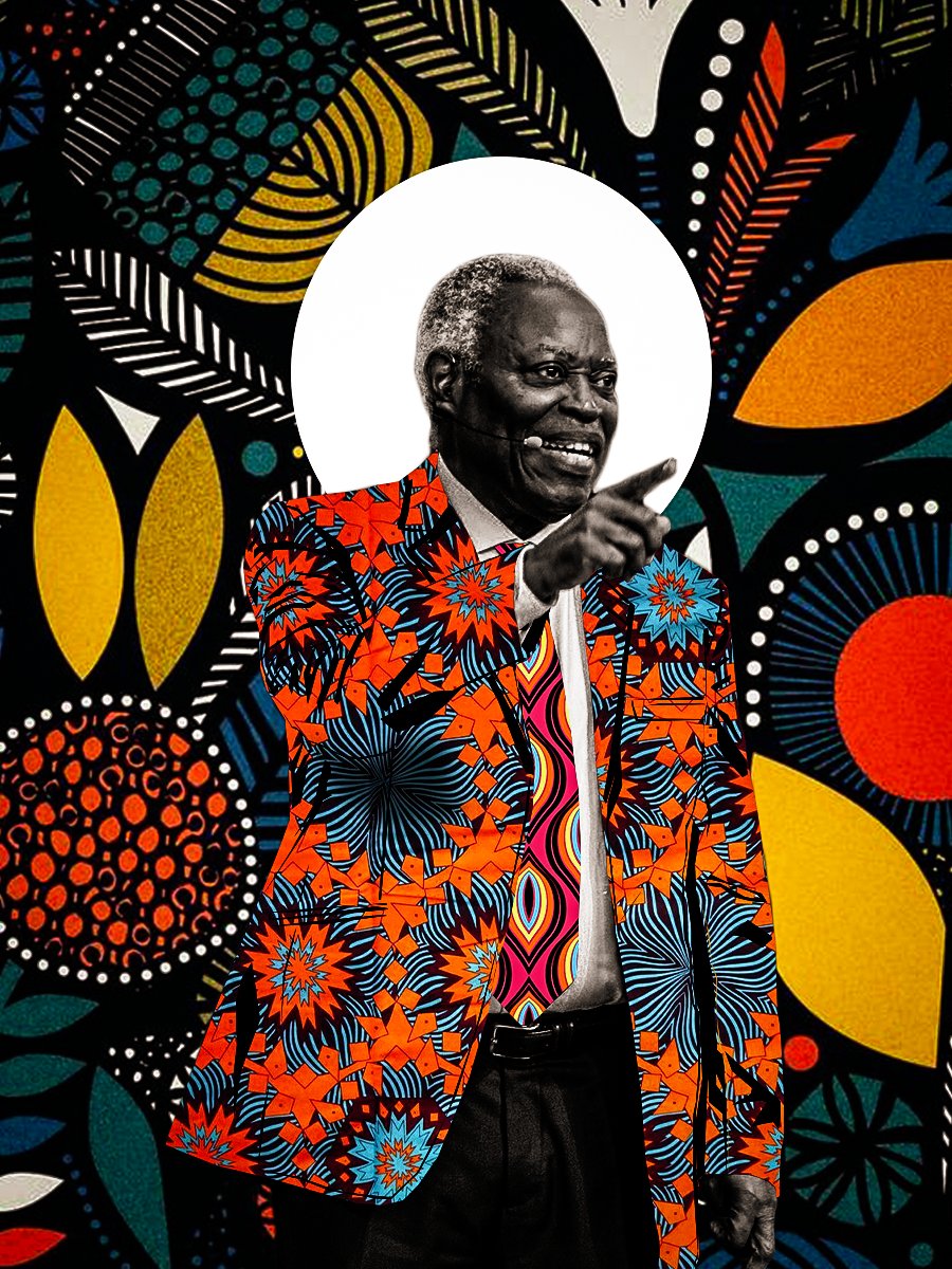 Segun28136218's tweet photo. Honoring his grace and consistency, I created this unique piece through photoshop. 
Using Africa print to display the grace upon him. 

pastor kumuyi NANS Soludo #ASUU #queensfuneral #AsuuStrikeUpdate https://t.co/f4X9PATZQI