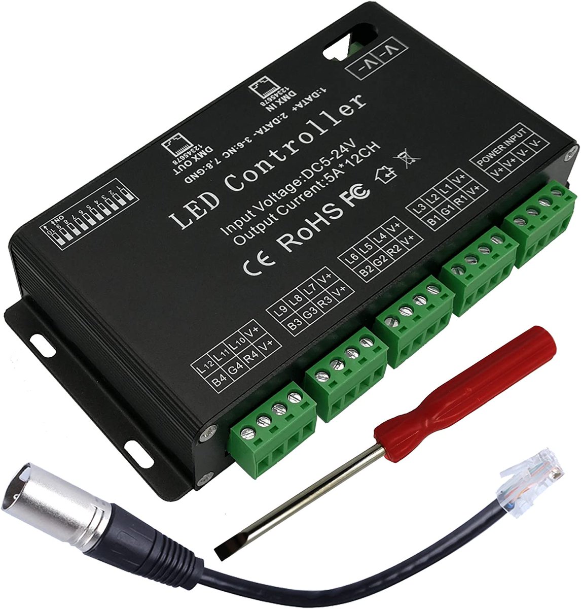 ledpixelTM's tweet image. 💥12 Channel DMX Decoder RGB LED Controller 60A PWM DMX512 Dimmer Driver for RGB LED Strip and LED Module Light DC12V-24V
🛒amzn.to/3UpZOdK
✅$38.99
🔔 amazon

🌐 ledpixeltm.com

#ledpixeltm #DMX #DMXDecoder #controller #LEDcontroller #lightcontrol #DMX512