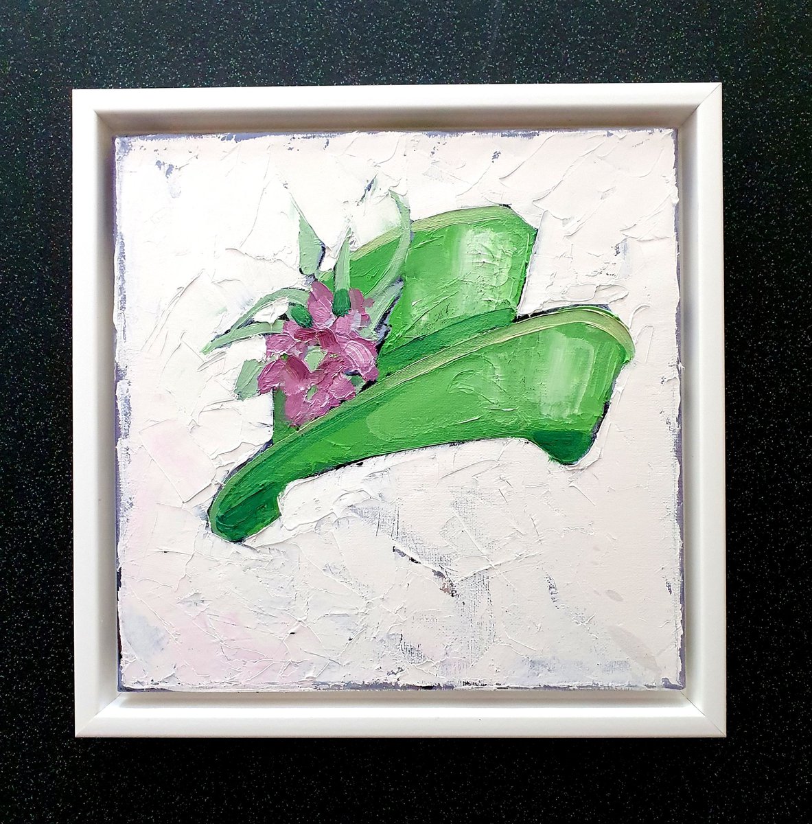 The Queens Hats IV. RIP QEII.linkinbio #queensfuneral #queensfuneral #hats #milinary #artforsale #homedecor #green #buyart #QueenElizabethIIMemorial