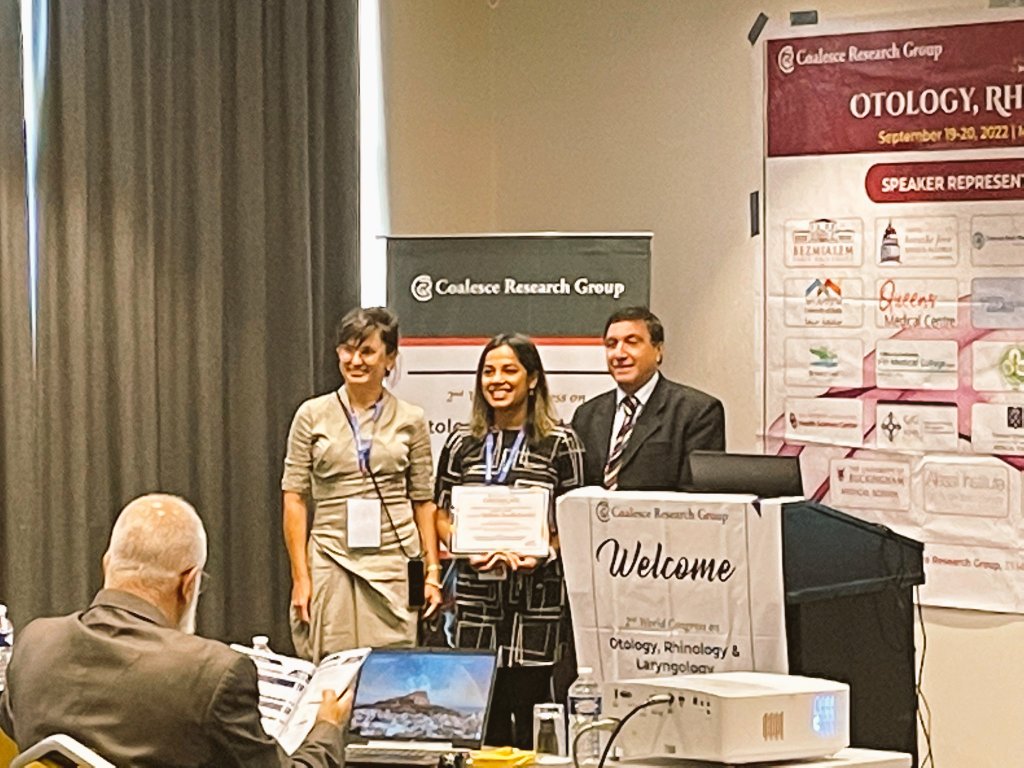 Karthika Shantha (@karthikaent) on Twitter photo Grateful to <a href="/Coalesce_Groups/">Coalesce Research Group</a> and team for the opportunity to present at the 2nd World Congress on Otology, Rhinology & Laryngology 2022 in Paris. It was a honour to meet and present in front of some incredible ENT surgeons from around the world 🙏 #ENT Grateful to <a href="/Coalesce_Groups/">Coalesce Research Group</a> and team for the opportunity to present at the 2nd World Congress on Otology, Rhinology & Laryngology 2022 in Paris. It was a honour to meet and present in front of some incredible ENT surgeons from around the world 🙏 #ENT