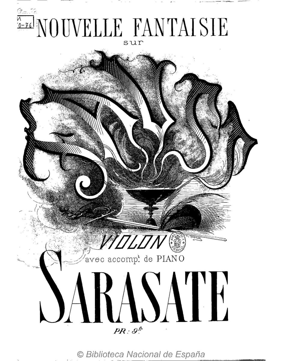 BNE_biblioteca's tweet photo. El 20 de septiembre de 1908 murió el compositor y violinista Pablo Sarasate, uno de los músicos españoles más relevantes del siglo XIX. La BNE custodia numerosas partituras impresas y archivos sonoros  que puedes consultar la colección digitalizada en #BDH https://t.co/gMAV1NSg72 https://t.co/XVdagCT9lV