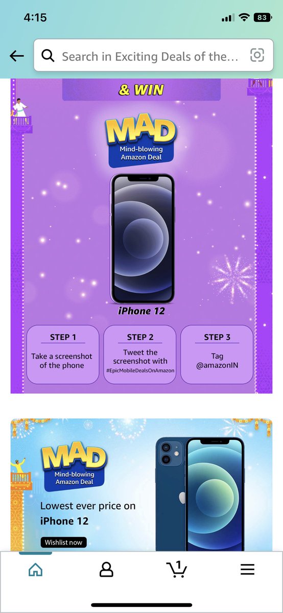 OfficialAri95's tweet photo. #EpicMobileDealsOnAmazon

@amazonIN https://t.co/NBVGcqIr3K